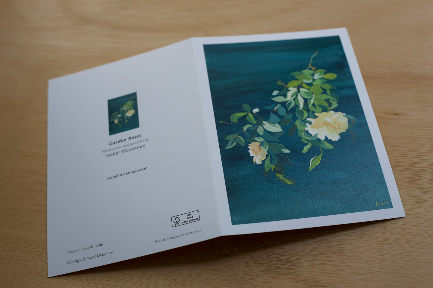Greetings card set - Garden Roses